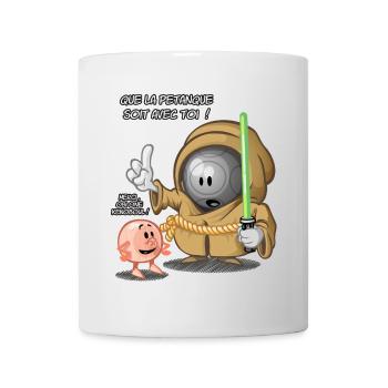 Que la pétanque soit avec toi ! - Mug blanc - blanc - Devant