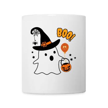 BOO! Fantôme Halloween - Mug blanc - blanc - Devant