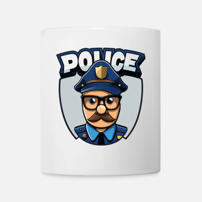 Policier, Police - Mug blanc - blanc