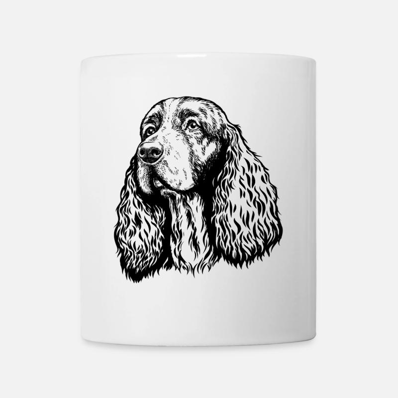 Spaniel Portrait - Tasse - Weiß