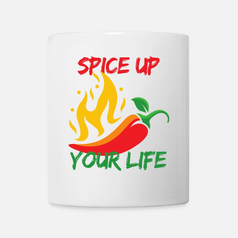 Peppen Sie Ihr Leben auf, Humor - Tasse - Weiß