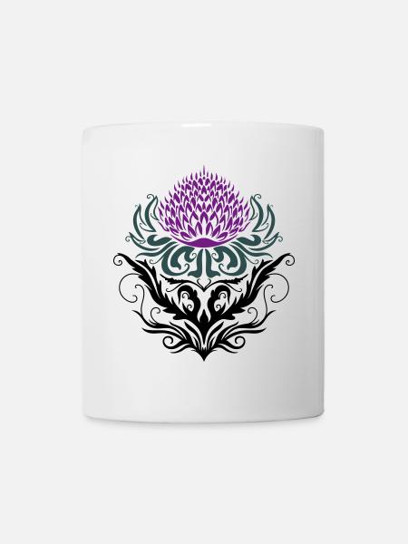 Chardon pourpre Chardon - Mug blanc - blanc