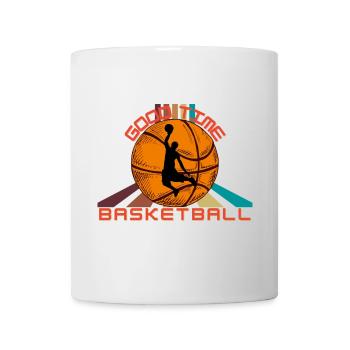 Saying ,Basketball/ Good Time/Basketballspieler - Mug - white - Front