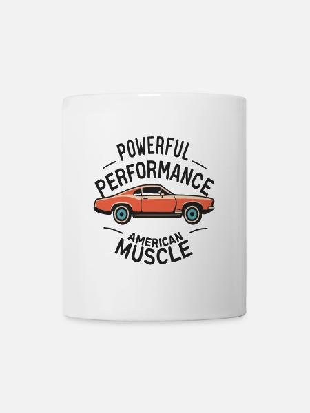Muscle Car Voiture USA - Mug - white