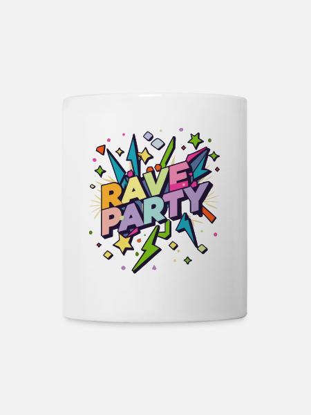 Rave Party Festival - Tasse - Weiß