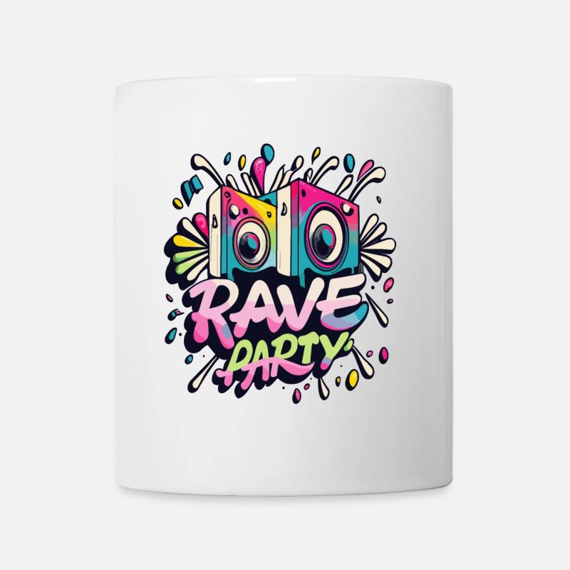 Rave Partymusik - Tasse - Weiß