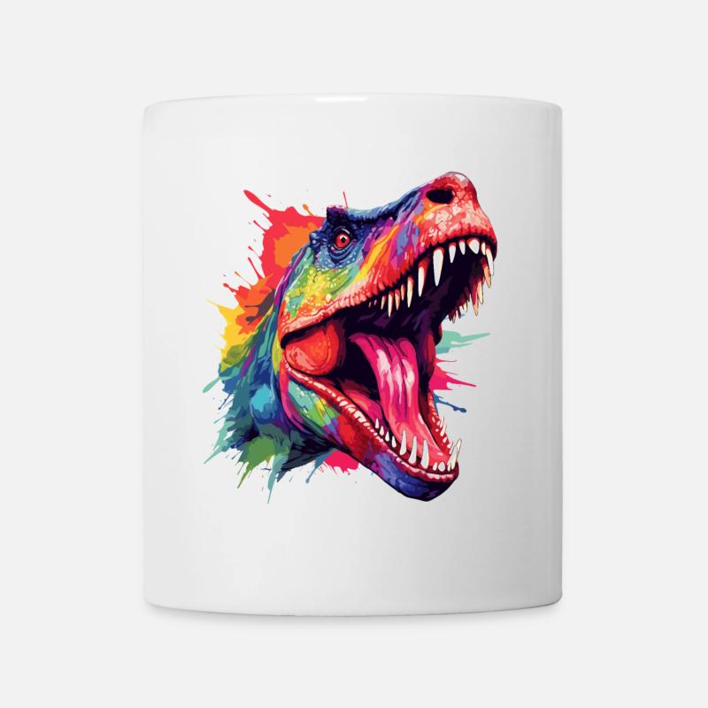 T-Rex-Dinosaurier - Tasse - Weiß
