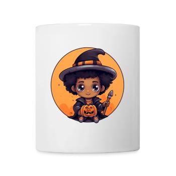 Mignon Sorcière Enfant Halloween Design - Mug blanc - blanc - Devant