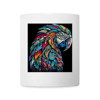 Papagei - Tasse - Weiß - Vorne