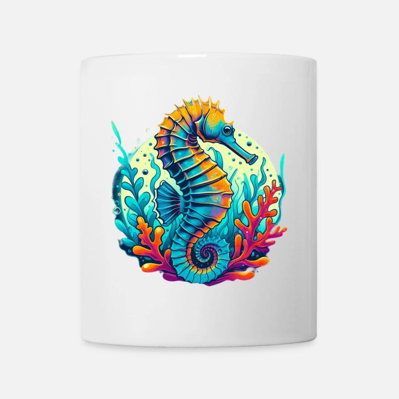 Seepferdchen - Tasse - Weiß