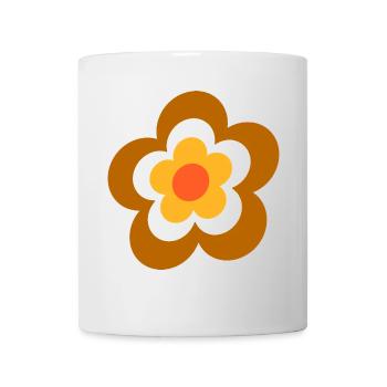 70s Flower Pattern Retro - Mug - white - Front