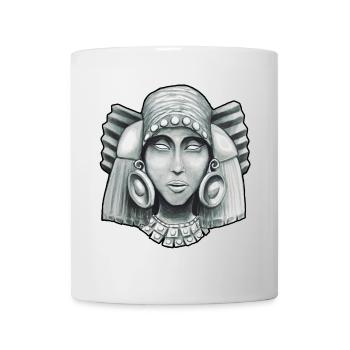 déesse aztèque Chalchiuhtlicue 2 - Mug blanc - blanc - Devant