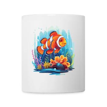 Clownfish in a coral reef - Mug - white - Front