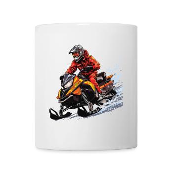 Ski-Doo, Freeride-Schneemobil - Tasse - Weiß - Vorne