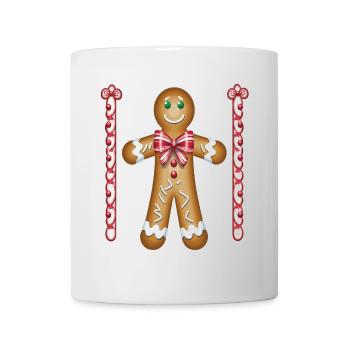 Hässliche Lebkuchen für Weihnachtsfeiern - Tasse - Weiß - Vorne