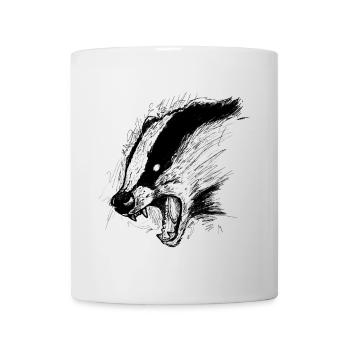 Dachs - Tasse - Weiß - Vorne