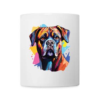 Boxer dog pop art - Mug - white - Front