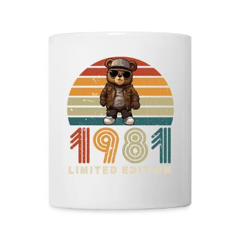 Édition limitée 1981 année de construction anniversaire vintage - Mug blanc - blanc - Devant