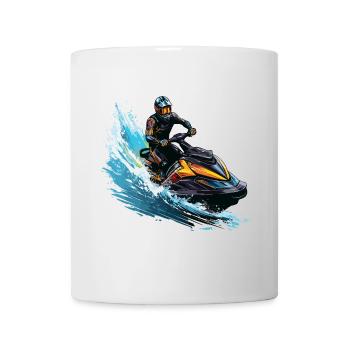 Jetski fahren auf den Wellen - Tasse - Weiß - Vorne