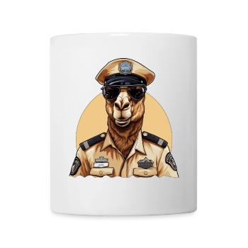 Kamel Polizist - Tasse - Weiß - Vorne