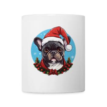 French Bulldog Breed Dog Christmas Mood - Mug - white - Front