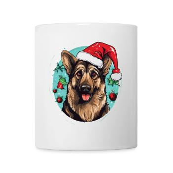 Your German Shepherd Dog Celebrates Christmas - Mug - white - Front