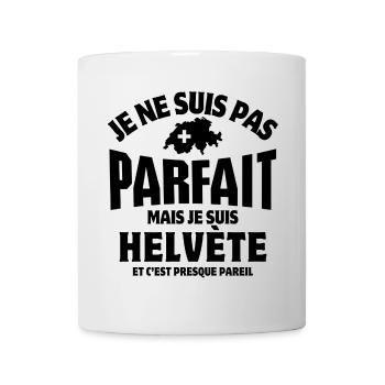 Suisse, Suisse humour, Helvète - Mug blanc - blanc - Devant