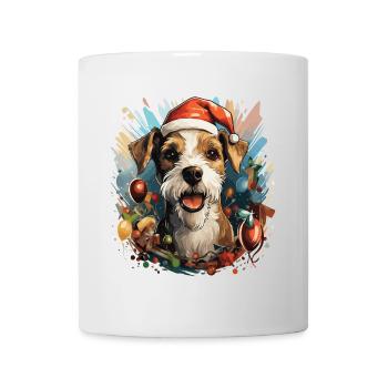 Fox Terrier Dog Christmas Party Breed - Mug - white - Front