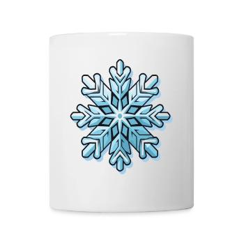 Flocon de neige - Mug blanc - blanc - Devant