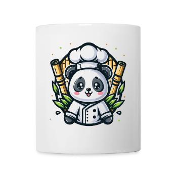 Chef panda kawaii bambou - Mug blanc - blanc - Devant