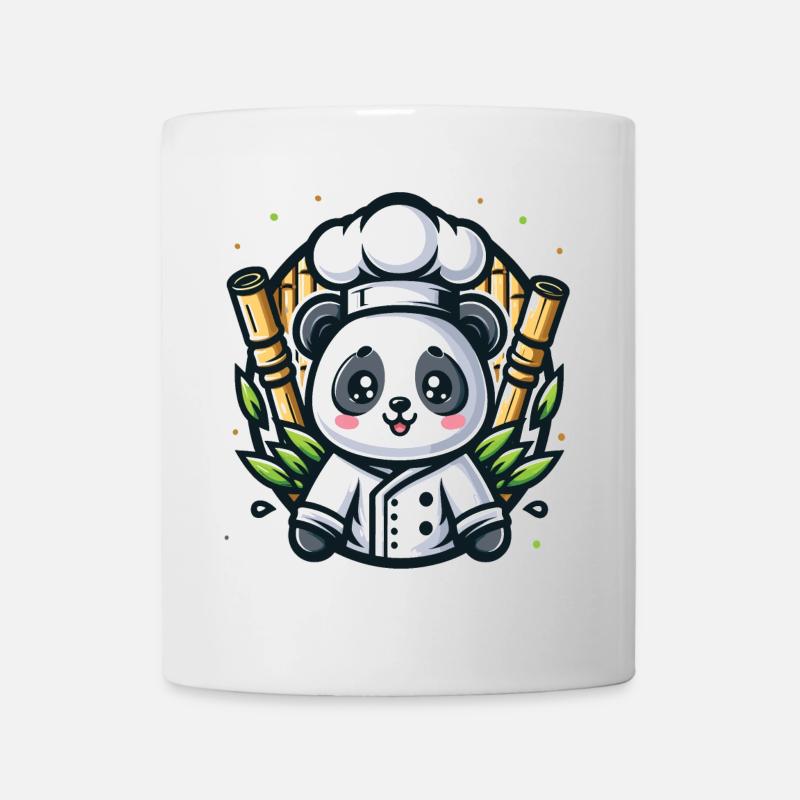 Chef panda kawaii bambou - Mug blanc - blanc