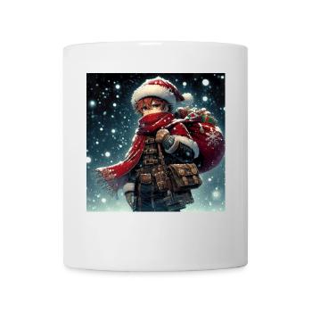 Manga Weihnachtsmann - Tasse - Weiß - Vorne