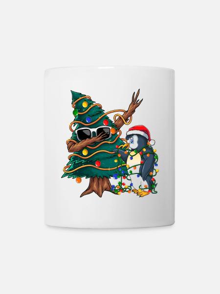 Dapping Tannenbaum -Dapping Weihnachtspullover - Tasse - Weiß
