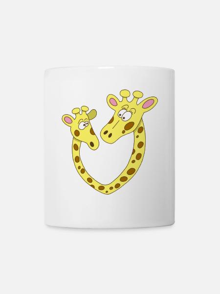 Coeur de girafe - Mug blanc - blanc