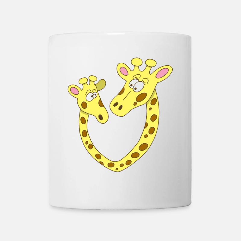 Coeur de girafe - Mug blanc - blanc