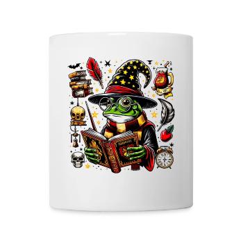 Frosch Magier Magie Lustige Tiere - Tasse - Weiß - Vorne