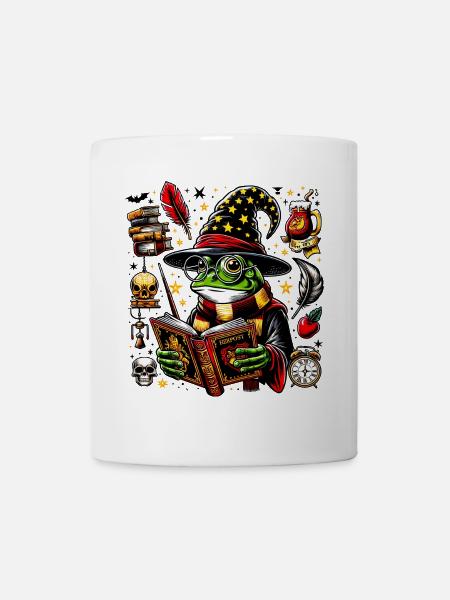 Frog Magician Magic Funny Animals - Mug - white