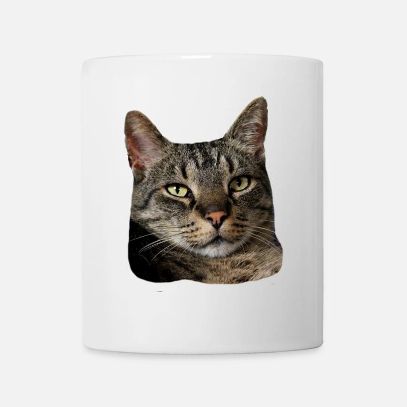 Katze Tigerkatze lustiges Katzenshirt Geschenk - Tasse - Weiß