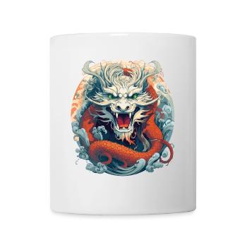 Design of a Chinese dragon - Mug - white - Front