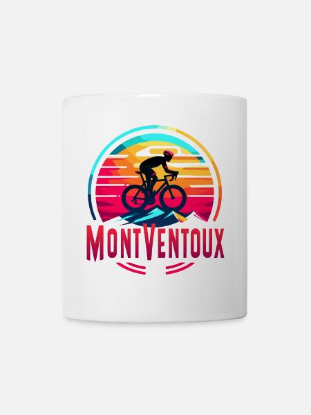 Mont Ventoux : un défi épique à vélo - Mug blanc - blanc