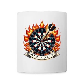 My Dart continuera - Mug blanc - blanc - Devant