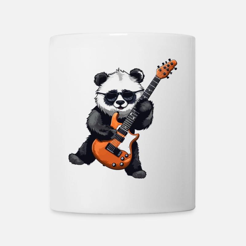guitar, guitarist, playing guitar - Mug - white
