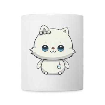 Mignon chat amitié illustration - Mug blanc - blanc - Devant