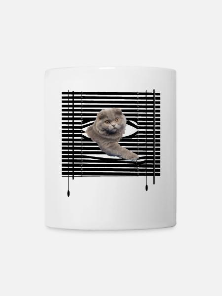 Mon chat s'évade - Mug blanc - blanc