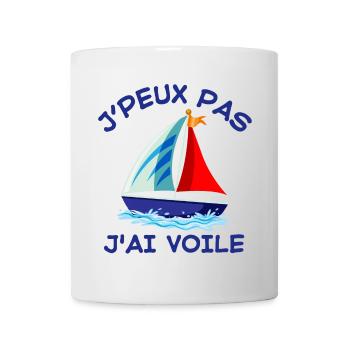 voile, voilier, bateau à voile - Mug blanc - blanc - Devant