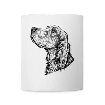 Irish Setter Portrait - Tasse - Weiß - Vorne