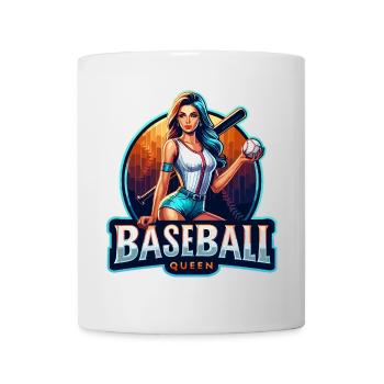 Baseball Queen Retro Illustration - Mug - white - Front