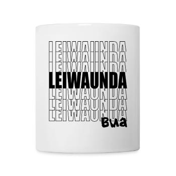 Leiwaunda Bua - großartiger, toller Junge, Bub - Tasse - Weiß - Vorne