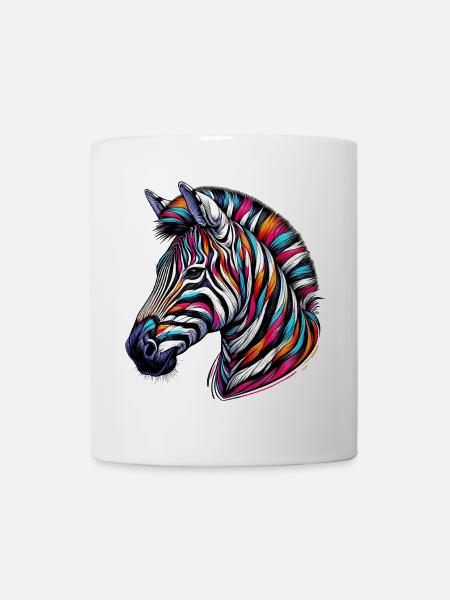 Zebra - Tasse - Weiß