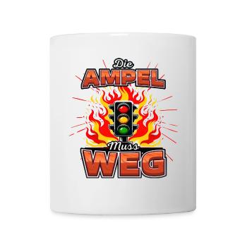Ampel muss weg - Tasse - Weiß - Vorne